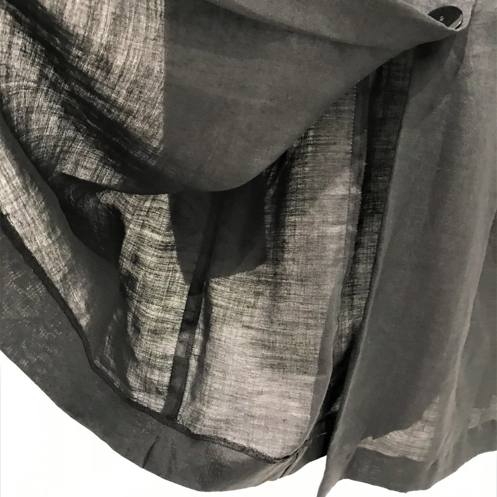Sold~Lovida Maternity 2pc Linen Blazer/Blouse & Pants Suit Size L like NEW - Picture 4 of 10